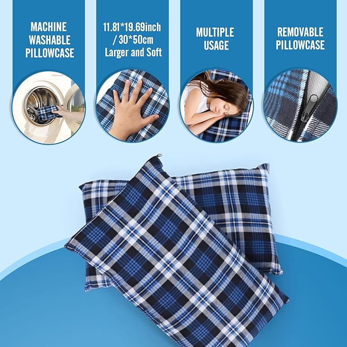 Double Sleeping Bag Flannel for Adults with 2 Pillows 2 Person Sleeping Bags Camping XXL Queen Size Two Person Sleeping Bag for Cold Weather