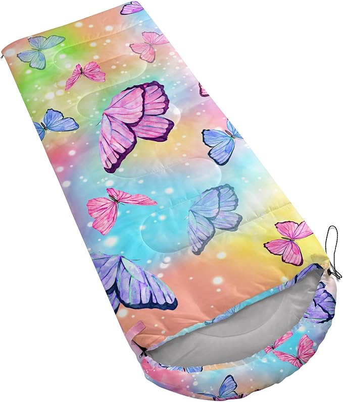 Kids Sleeping Bag for Boys Girls,3D Basketball Print-Lightweight Warm Portable Outdoor Indoor-Waterproof Cold Weather Resistant Sleeping Bag for Camping Hiking