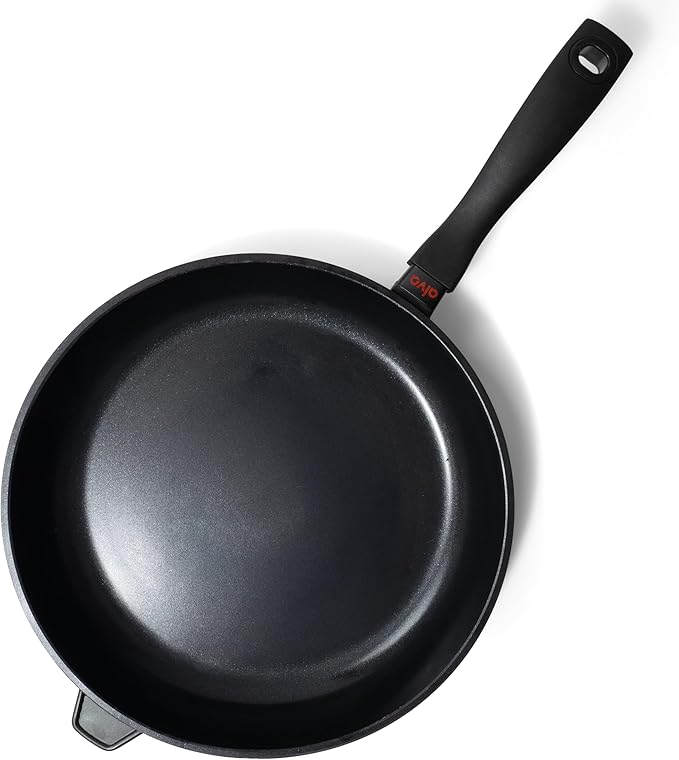 Alva Energy 12.6" Premium Ceramic Nonstick Frying Pan - PFAS/PTFE-Free Non-Toxic - Fast Even Heating - Stay-Cool Handle - Lightweight & Dishwasher & Induction Safe - Recycled Aluminum