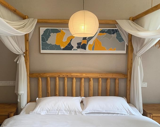 Hemispherical Lamp Shade (14 Inch) White Folding Paper Lamp Shade Chinese Lantern