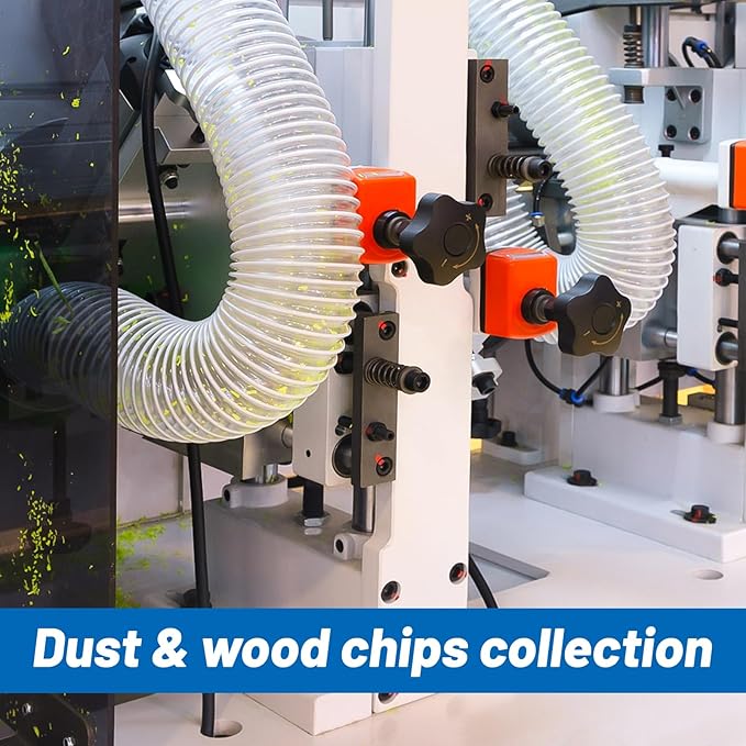 4" x 10' Heavy PVC Dust Collection Hose, Puncture Resistant PVC Dust Collection Hose with Carbon Steel Wire Coil, Flexible Clear PVC Fume Collection Hose for Dust Collectors