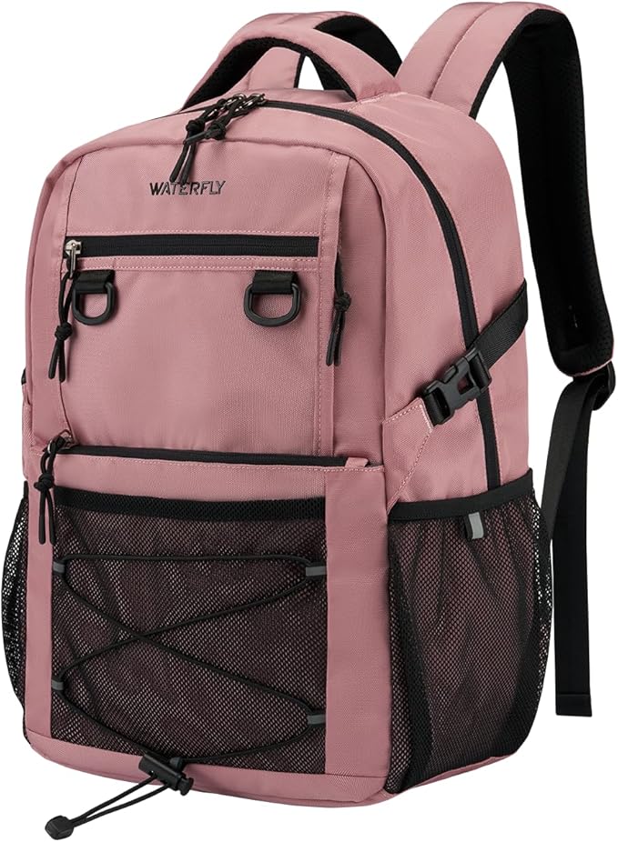 WATERFLY Travel Hiking Casual Backpack: 22L Lightweight Everyday Outdoor City Daypack College Bookbag for Woman Man