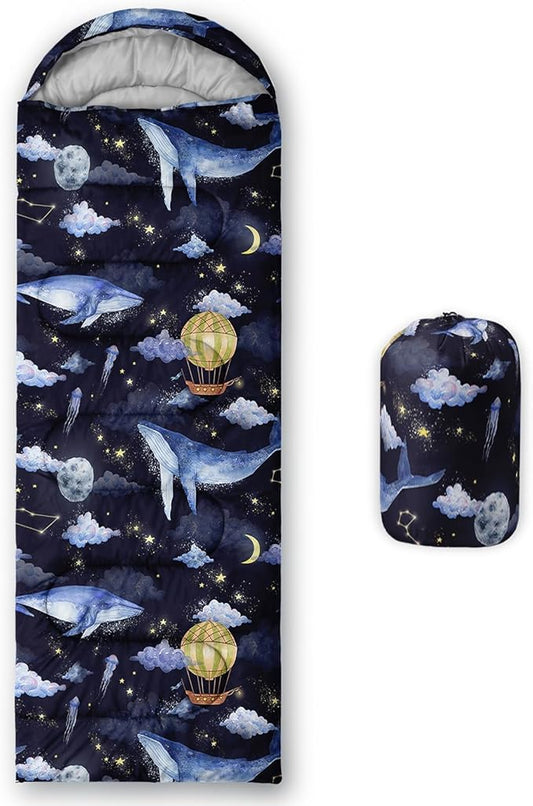 QOOMO Camping Sleeping Bags,3 Season Warm & Cool Weather,Lightweight,Waterproof Sleeping Bags for Adults & Kids,Traveling,and Outdoors,Camping Gear Equipment