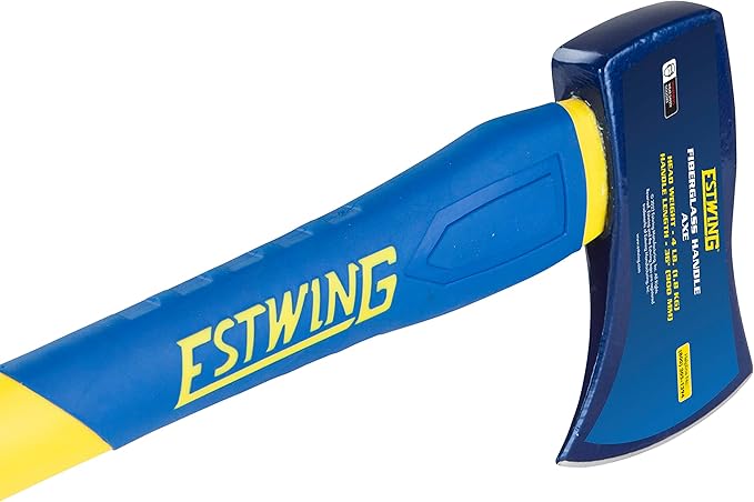 Estwing Axe, 36 Inch Handle, 4 lb Head with Fiberglass Handle, Model #62441