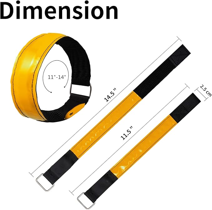Rechargeable LED Armband for Running(2 Pack), Light Up LED Armband, High Visibility Reflective Running Gear for Night Safety, Running Lights for Running Walking Cycling