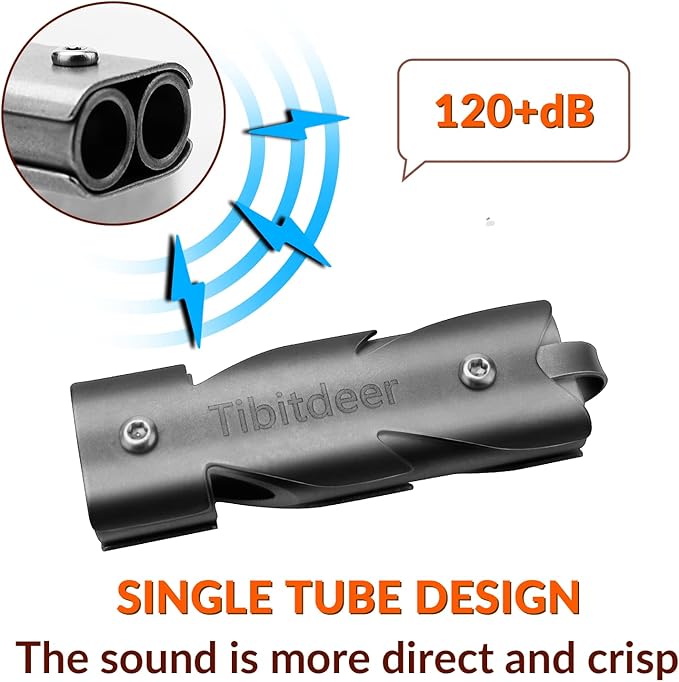 Titanium Emergency Whistle, 120db Safety Whistle with Keychain Rings for Outdoor Camping Hiking Boating Backpacking Fishing Kayak Kids Rescue Signaling Loud Survival Whistle