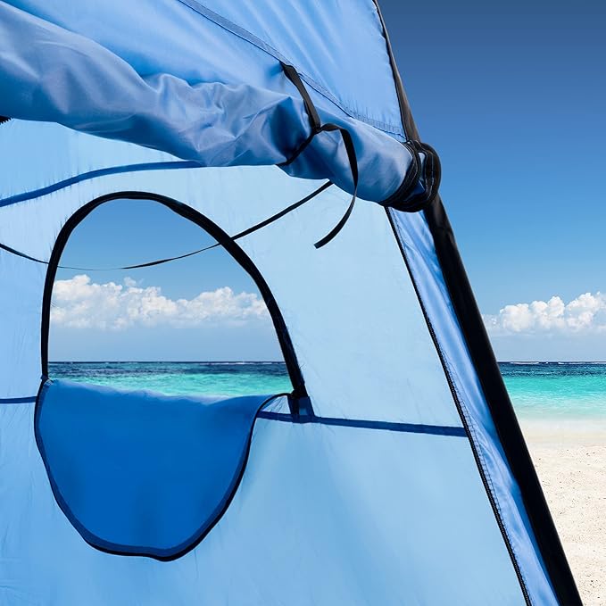 RecPro Portable Pop Up Privacy Tent | Changing Room, Toilet, Shower, Rain Shelter for Camping & Beach | Includes Carry Bag, Ground Cover, and rain Cover