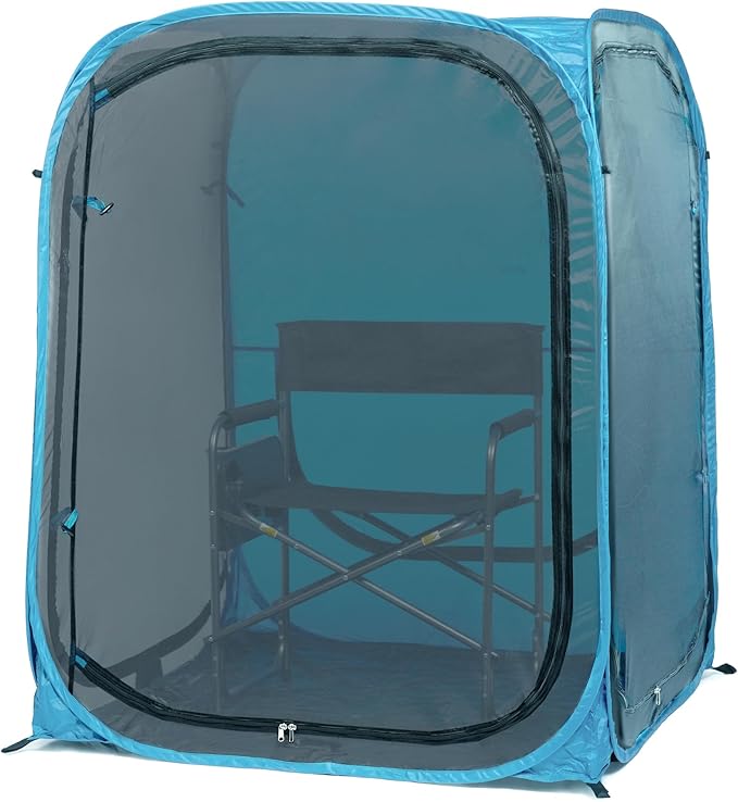 WeatherPod® The Original Shark Tank MyPod??Mesh 1-2 Person Pop-Up Screen Pod - Keeps Out Bugs, Mosquitos, and Harmful UV Rays - UPF 50 for Maximum Protection from The Sun