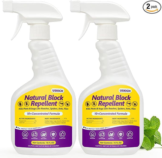 Ant Killer & Bug Spray - 16 oz-Natural Indoor & Outdoor Insect Repellent Spray for Spiders, Ants, Roaches,Cockroach -Fly and Insect Defense, Safe & Extra-Strong Formula,Pest Control