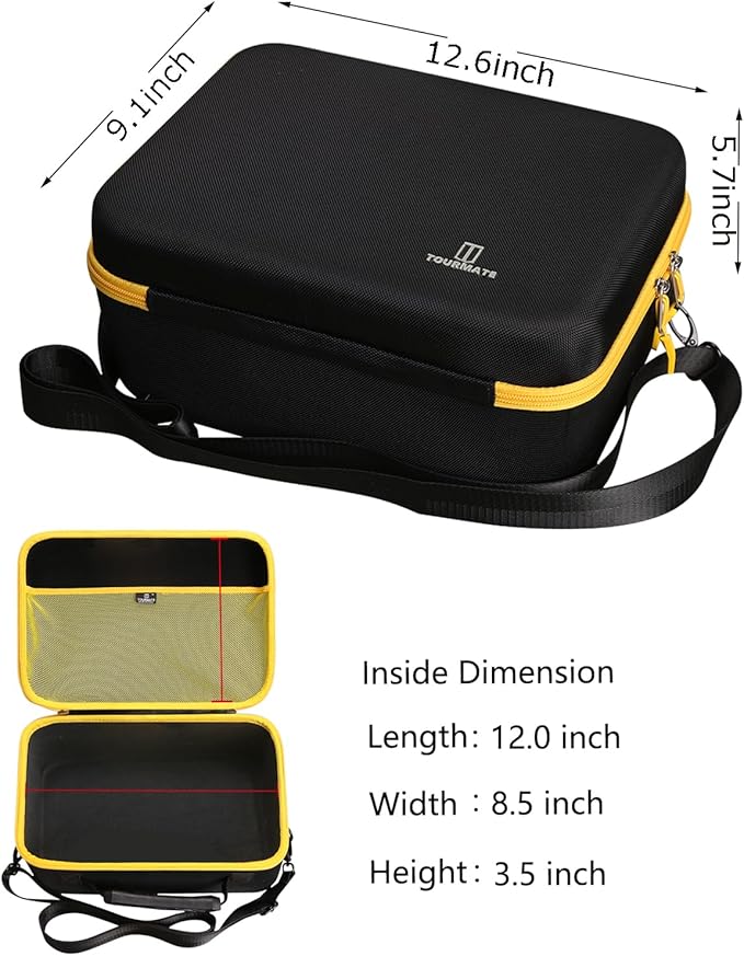 Hard Storage Case for AstroAI Tire Inflator Portable - Air Compressor Pump 150PSI 12V DC/110V AC,Portable EVA Case(Only Case), Black