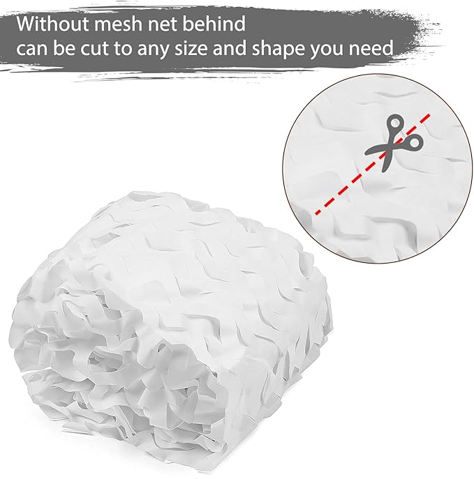 Camo Netting Camouflage Netting 20x20 10x20 10x10 Bulk Roll Burlap Camo Tarp Sunshade Net for Hunting Blind Dinosaur Birthday Jungle MilitaryTheme Party Decoration Camping Shooting