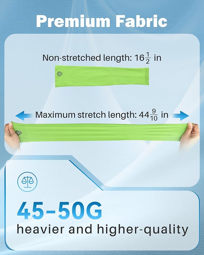 Arm Sleeves for Men Women UV Sun Protection Compression Arm Warmer Tattoo Cover Up, Sports Golf Cooling Sleeves