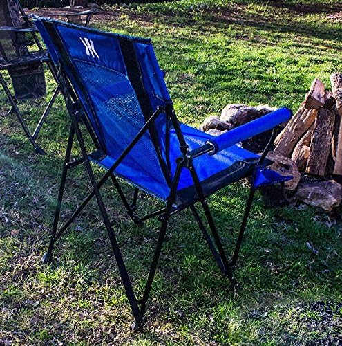 Kijaro Enjoy Versatile Folding Sports, Outdoor Chair & Lawn Chair, Dual Lock Feature, Maldives Blue (Hard Arm)