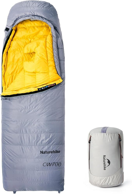 Naturehike 0 Degree Ultralight Down Sleeping Bag for Adults, 650FP Backpacking Cold Weather Sleeping Bag with RDS Down, 28.9℉ for Camping, Hiking, 2025 Model