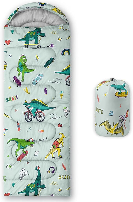 Sleeping Bags for Adults Kids,Backpacking Camping Sleeping Bag for Girls Boys Lightweight Waterproof Cold/Warm Weather Sleeping Bag for All Season