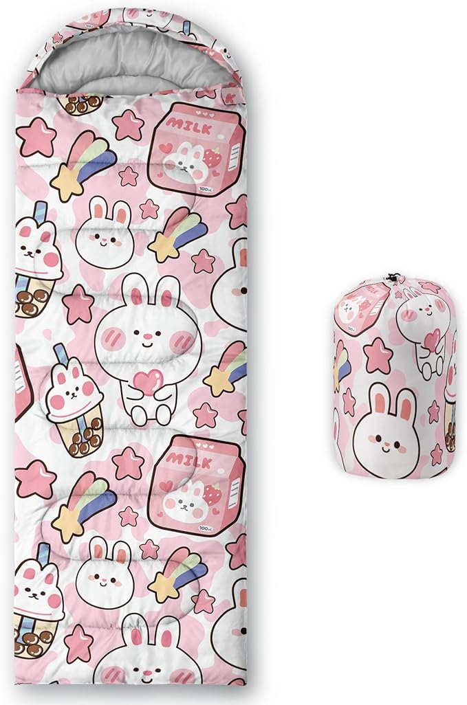 CVHOUSE Camping Sleeping Bags,3 Season Warm & Cool Weather,Lightweight,Waterproof Sleeping Bags for Adults & Kids,Traveling,and Outdoors,Camping Gear Equipment