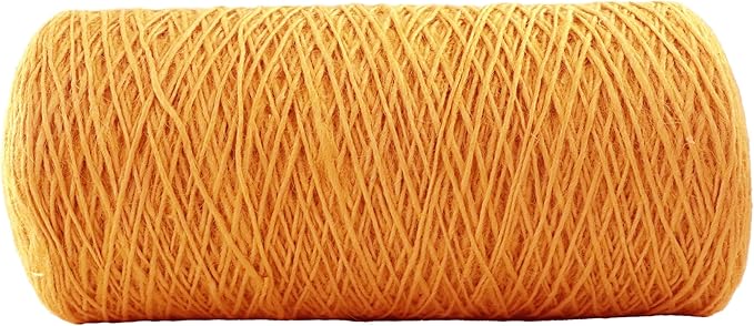 1mm x 1500 Feet Orange Jute Rope, Twine for Gardening Tomato Climbing Plant Tie Floristry Crafts Gift Wrapping Packing Decor