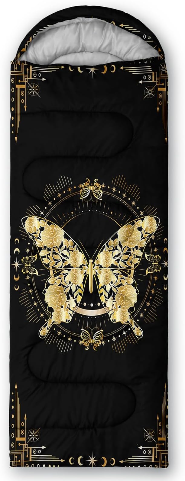 QOOMO Camping Sleeping Bags,3 Season Warm & Cool Weather,Lightweight,Waterproof Sleeping Bags for Adults & Kids,Traveling,and Outdoors,Camping Gear Equipment