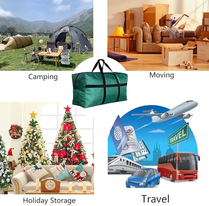 Extra Large Duffle Bag for Travel, Big Foldable Storage Bag - Pink