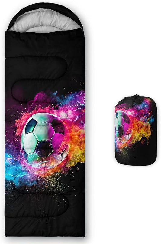 QOOMO Camping Sleeping Bags,3 Season Warm & Cool Weather,Lightweight,Waterproof Sleeping Bags for Adults & Kids,Traveling,and Outdoors,Camping Gear Equipment