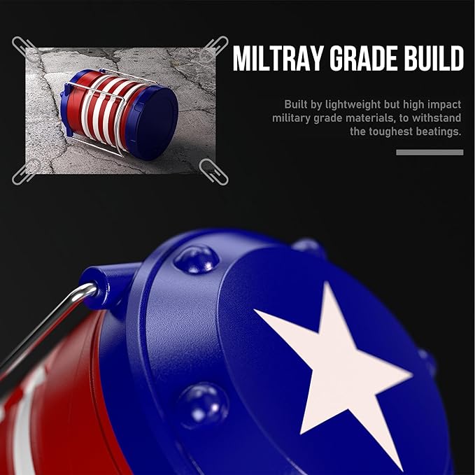 Lichamp LED Camping Lantern, 4 Pack Battery Powered Flashlight for Power Outages, Portable Collapsible Hanging Light Essential for Home, Outdoor, Emergency Lamp Survival Kit Gear for Hurricane, C2