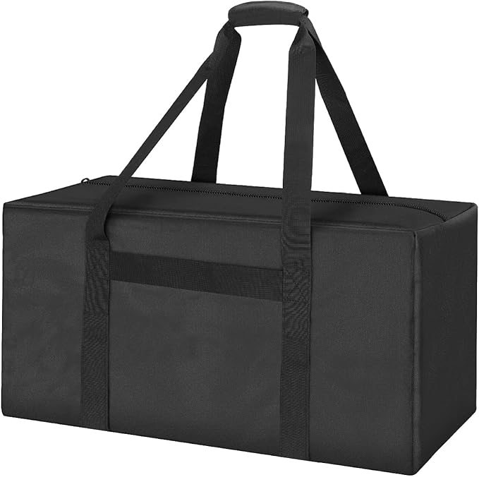 INFANZIA 24 inch Duffel Travel Sports Equipment Bag, Long Luggage Bag with Upgrade Zipper Water Resistant, Extra Large Foldable Storage Bag for Camping, Tent, Tripod, Fishing