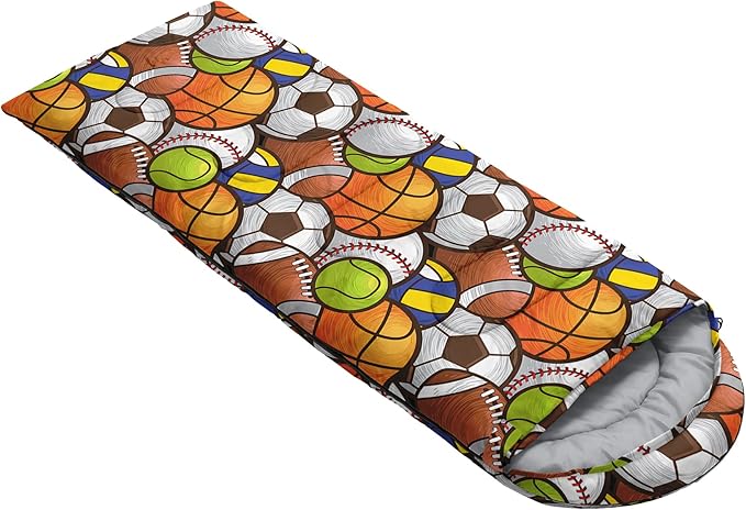 QOOMO Camping Sleeping Bags,3 Season Warm & Cool Weather,Lightweight,Waterproof Sleeping Bags for Adults & Kids,Traveling,and Outdoors,Camping Gear Equipment