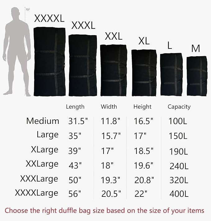 Extra Large Duffle Bag for Travel, Big Foldable Storage Bag - Turquoise