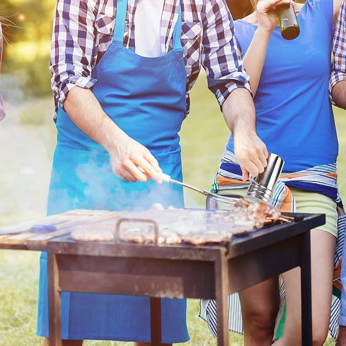 Accmor 13oz Salt and Pepper Shakers with Adjustable Pour Holes, Stainless Steel Dredge Shaker, Seasoning Spice Shakers for Salt Pepper Cinnamon Sugar Flour