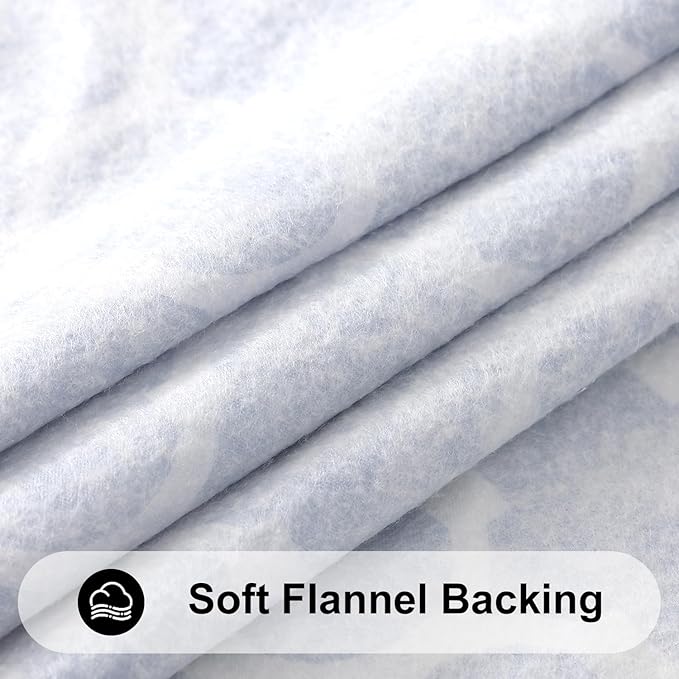 Smiry Rectangle Picnic Table Cover, Waterproof Elastic Fitted Camping Tablecloths for 8 Foot Tables, Wipeable Flannel Backed Vinyl Tablecloth Protector for Indoor, Outdoor (Navy, 30x96 Inches)