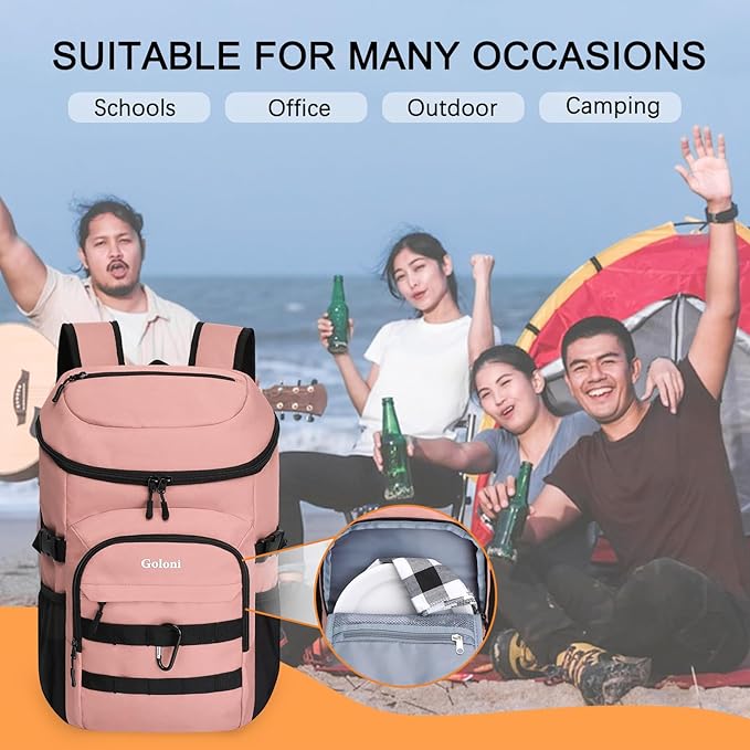 Cooler Backpack Insulated Leak Proof,Small Soft Coolers Bag for Men and Women Camping,Travel,Beach,Hiking,Picnic