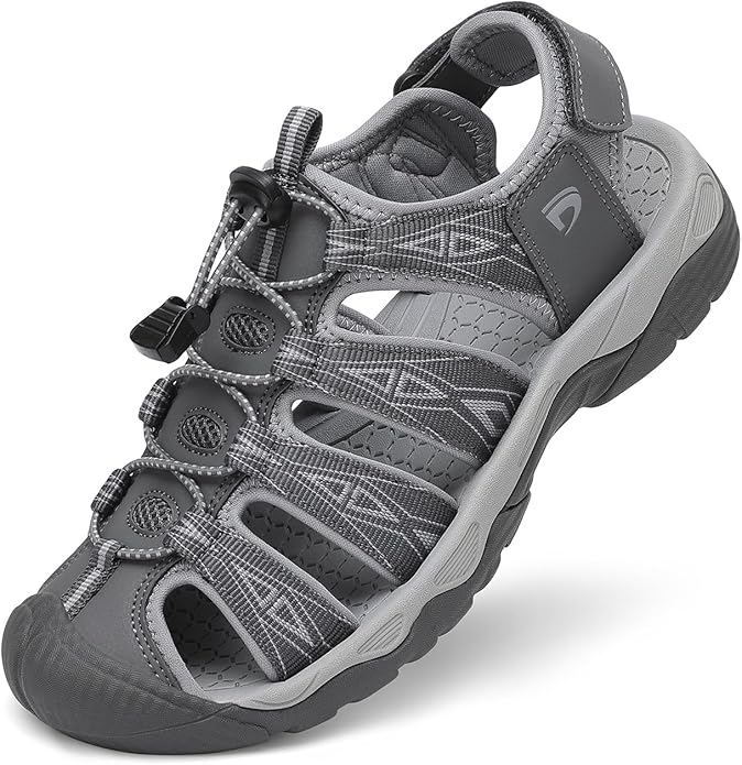 Dannto Women's Sport Hiking Sandals Closed Toe Outdoor Athletic Walking Sandal Lightweight Summer Water Shoes