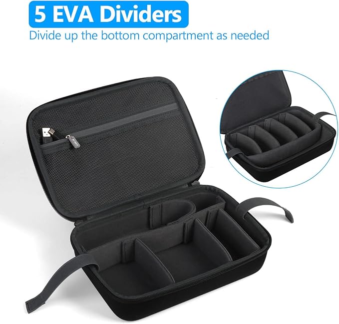 JSVER Hard Case for GoPro Cameras Carrying Case For Gopro Hero 13/12/11/10/9/8/7/AKASO EK7000/AKASO Brave 4 4K /Brave 7 LE/Brave 8/AKASO V50X /insta360 and Other Action Cameras