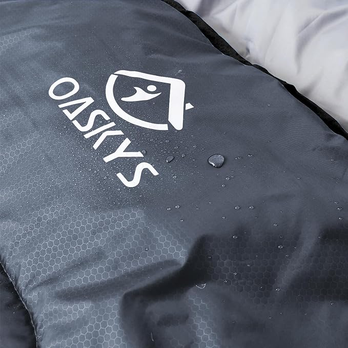 oaskys Camping Sleeping Bag - 3 Season Warm & Cool Weather - Summer Spring Fall Lightweight Waterproof for Adults Kids - Camping Gear Equipment, Traveling, and Outdoors