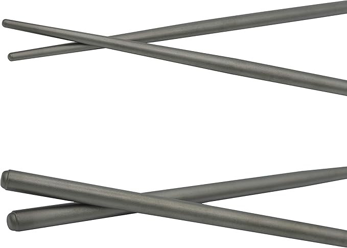 Kuvik Titanium Chopsticks with Black Carrying Case - Ultralight and Reusable Chopsticks for Camping