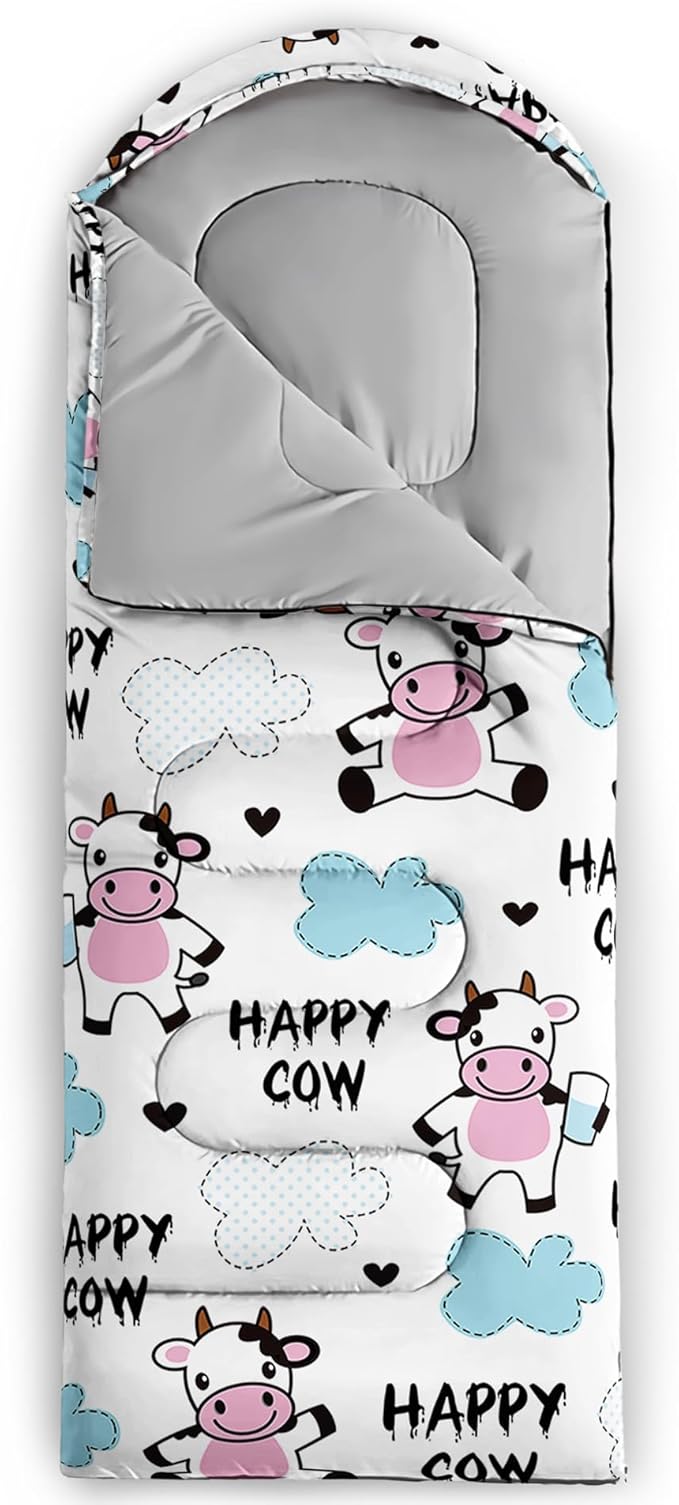 QOOMO Camping Sleeping Bags,3 Season Warm & Cool Weather,Lightweight,Waterproof Sleeping Bags for Adults & Kids,Traveling,and Outdoors,Camping Gear Equipment