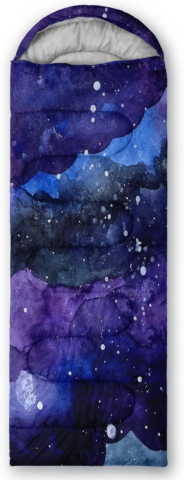 Axolotl Gamepad Sleeping Bag,3 Season Warm and Cool Weather Game Console Sleeping Bag for Boys Teens,Waterproof Lightweight Geometry Hexagonal Sleeping Bag for Traveling,Outdoors Camping,Blue,Black