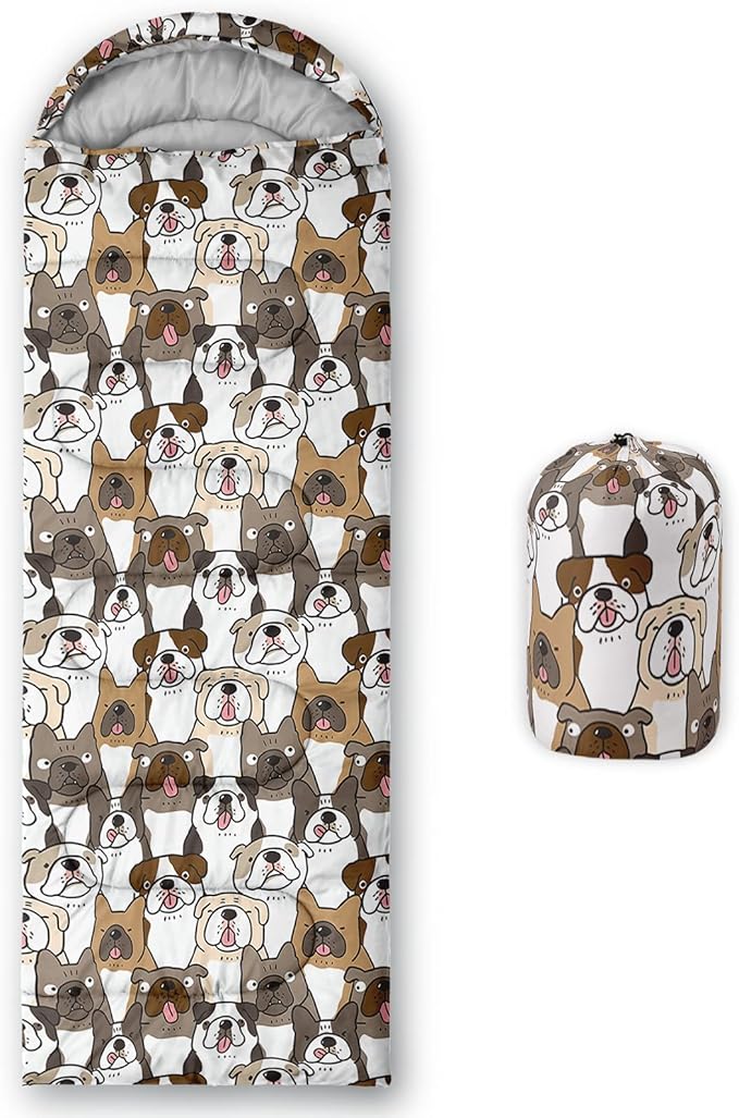 QOOMO Camping Sleeping Bags,3 Season Warm & Cool Weather,Lightweight,Waterproof Sleeping Bags for Adults & Kids,Traveling,and Outdoors,Camping Gear Equipment