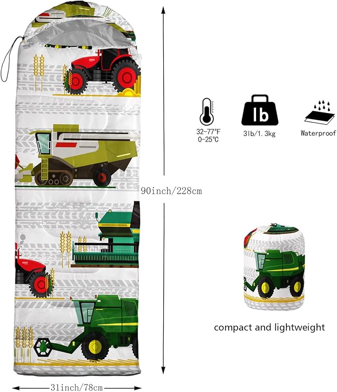 CVHOUSE Camping Sleeping Bags,3 Season Warm & Cool Weather,Lightweight,Waterproof Sleeping Bags for Adults & Kids,Traveling,and Outdoors,Camping Gear Equipment