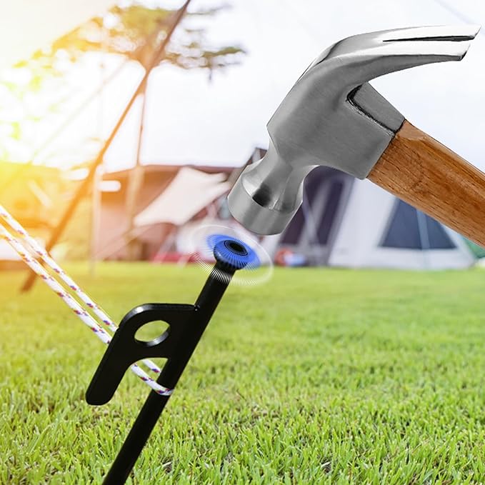 20 Pack Tent Stakes Heavy Duty Forged Steel Camping Stakes for Ground Outdoor Decorations Canopy