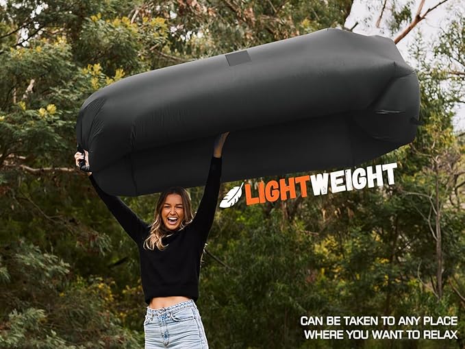 WEKAPO Inflatable Sun Lounger, Air Sofa, Hammock, Portable, Waterproof and Leak-Proof, Ideal for Backyard, Beach, Travel, Camping, Picnics and Music Festivals