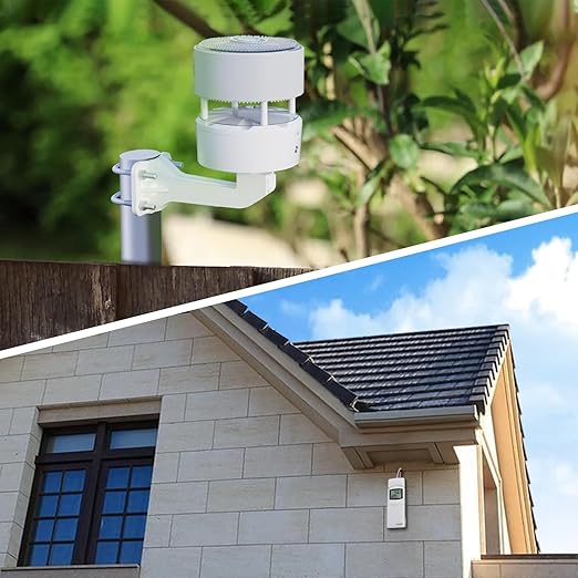 Ecowitt Weather Station Kit WS3802, Includes 7.5'' Large LCD Display IoT Console WS3800, WS85 Outdoor Sensor Array and WN32 Single-Channel Outdoor Thermometer & Hygrometer Sensor, 915 MHz