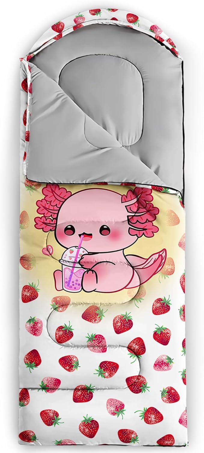 QOOMO Camping Sleeping Bags,3 Season Warm & Cool Weather,Lightweight,Waterproof Sleeping Bags for Adults & Kids,Traveling,and Outdoors,Camping Gear Equipment