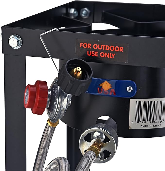 ARC 55,000BTU Propane Burner Camping Stove,Outdoor Gas Stove Burner Cooker for Cooking for Turkey Fry,Homebrewing,Crawfish Boil,and More!