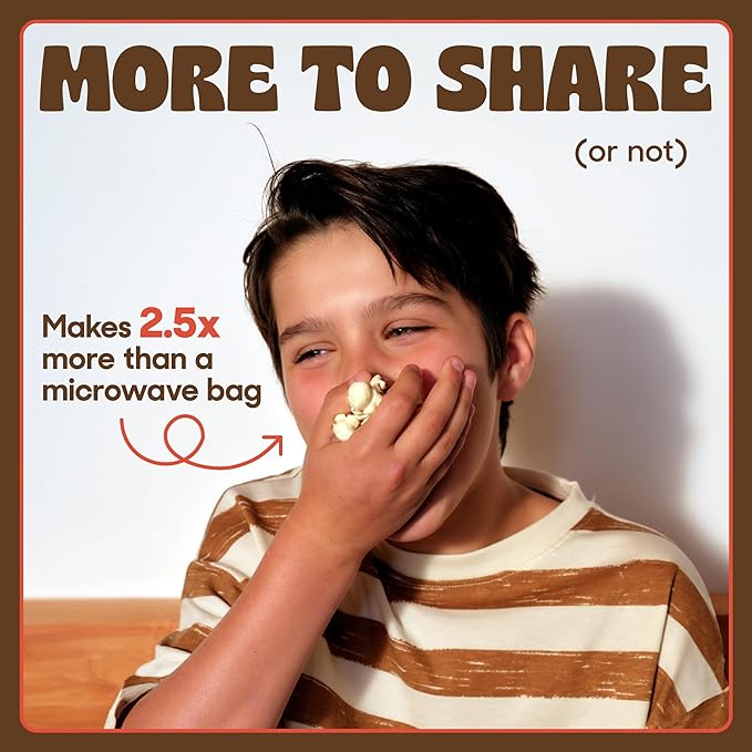 Popsmith Popcorn Popper in Mint - 6 Quart Stovetop Popcorn Machine - Stainless Steel Popcorn Maker Compatible with All Stovetops