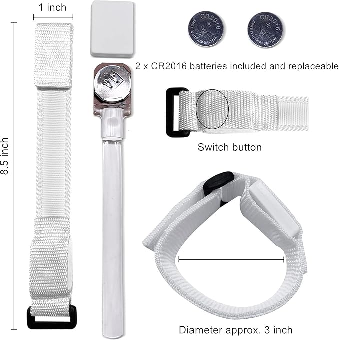 M.best 16pcs LED Light Up Bracelets Glow Flashing Wristbands Glow in The Dark Party Supplies for Wedding, Raves, Concert, Camping,Sporting Events, Party