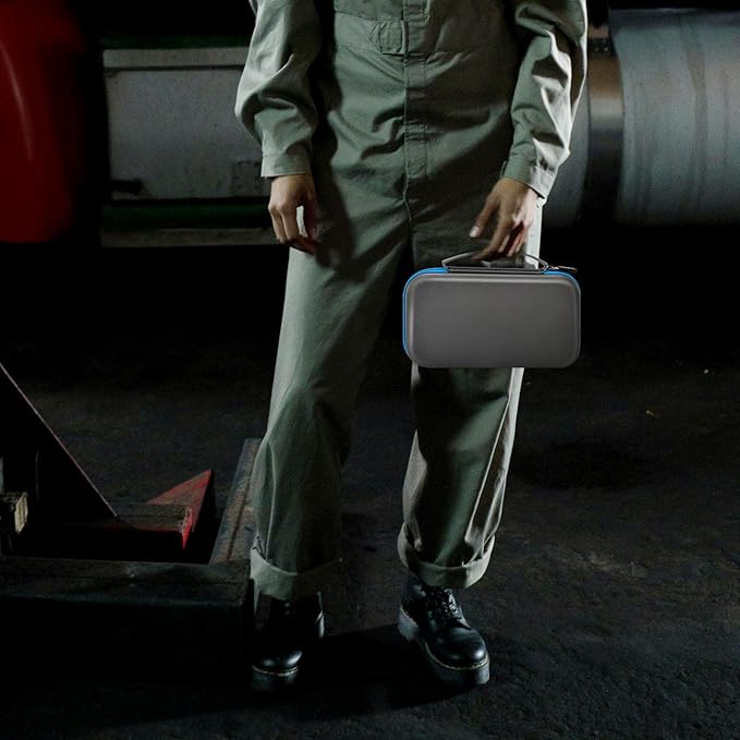 Battery Organizer Storage Holder Case Box for 69+ Batteries AA AAA C Cell 9V 3V Lithium - No Tester Included (Blue)