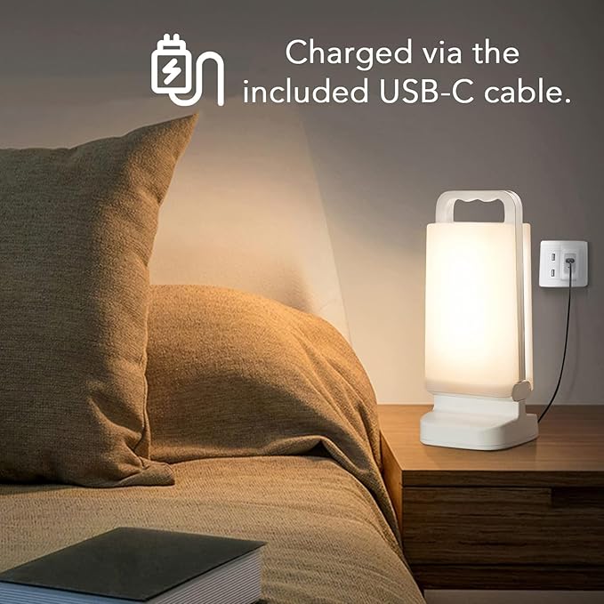 Camping Lantern, Solar Lanterns, Rechargeable Emergency Light Dimmable Camping Essential with USB Charging – Lanterns for Power Outages Hurricane, Hiking, Fish, and Home - 2 Pack