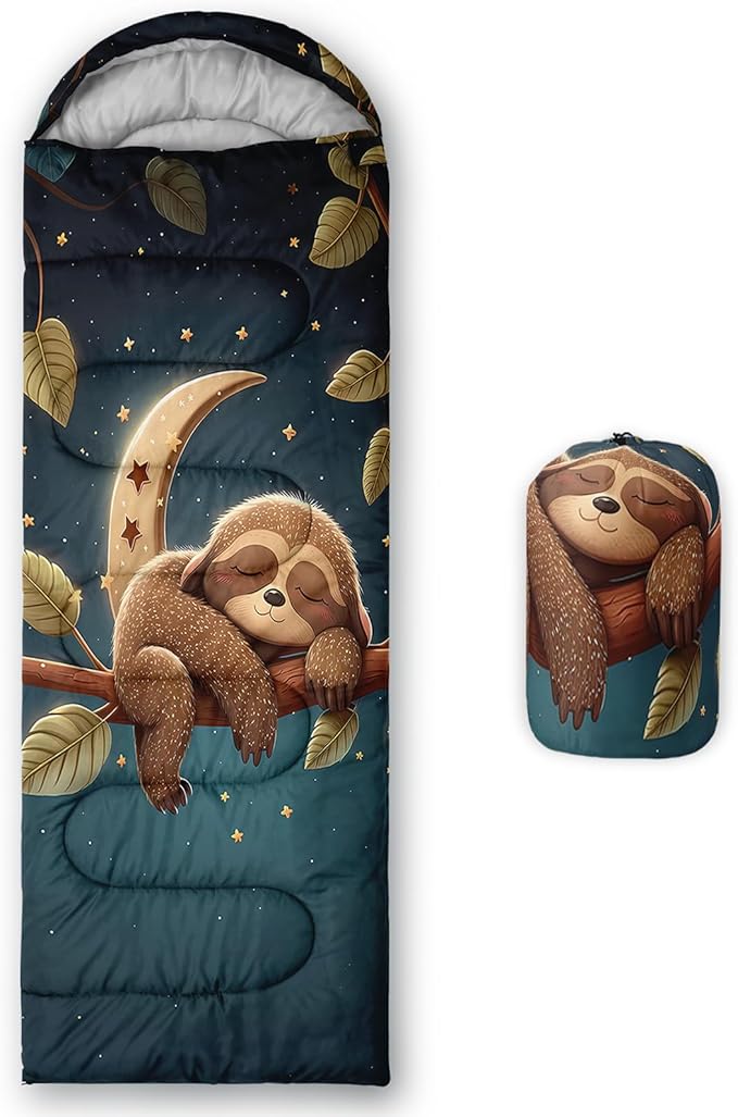 Camping Sleeping Bags Warm & Cool Weather Waterproof Backpacking Sleeping Bag All Seasons Camping, for Adult Kids Boy Girls Camping Gear Equipment, Traveling