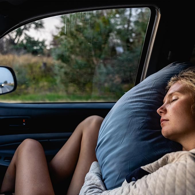 HEST Camping Pillow - Temperature Resilient, Memory Foam, Packable Travel Pillow